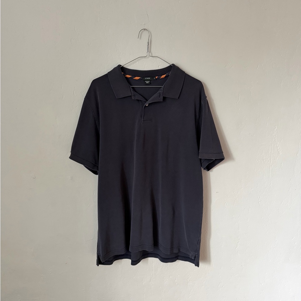 Vintage J. Crew Faded Navy Pique Polo Men’s Extra Large